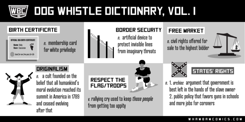 Dog Whistle Dictionary, vol. 1